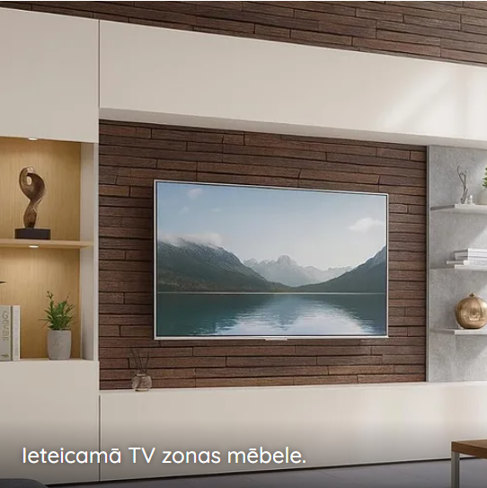 Ieteiktais TV zonas mēbeles variants
