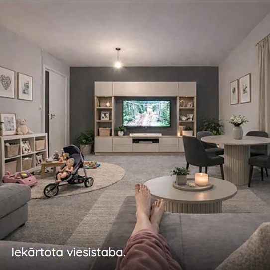 Pēc · realizētā viesistaba